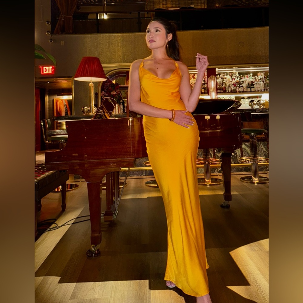 Mango Yellow Maxi Dress